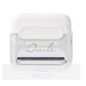 Decojitor/Curatator manual de legume si fructe, Flippy, portabil, cu magnet, doua lame, Inox, Alb, 6.7x6x1.6 cm-0