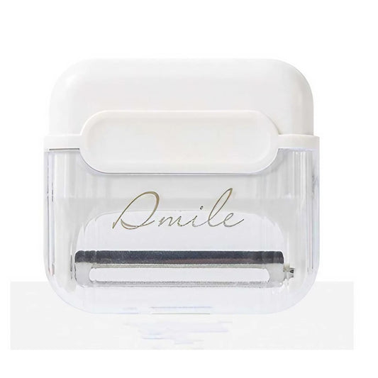 Decojitor/Curatator manual de legume si fructe, Flippy, portabil, cu magnet, doua lame, Inox, Alb, 6.7x6x1.6 cm-0