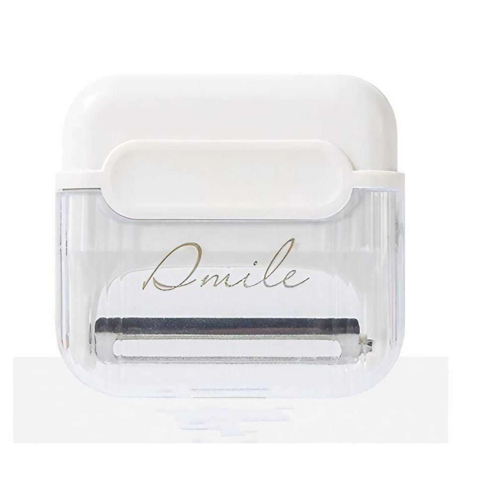 Decojitor/Curatator manual de legume si fructe, Flippy, portabil, cu magnet, doua lame, Inox, Alb, 6.7x6x1.6 cm-0