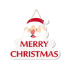 Decoratiune de Craciun pentru Brad, Flippy, Model Mos Craciun, Merry Christmas, pentru Usa sau Perete, Alb-0