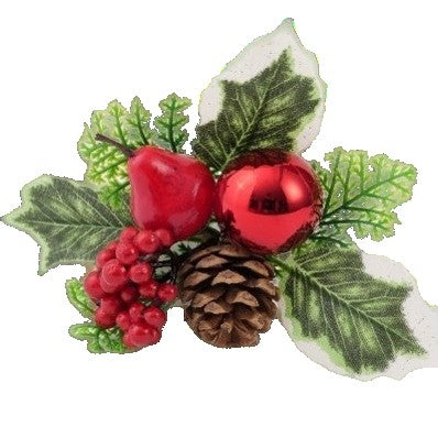 Decoratiune de Craciun, Flippy, 15 x 23 cm, Model Buchetel 1, Multicolor-0