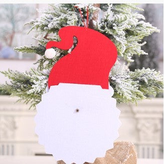 Decoratiune de Craciun Flippy, Advent calendar, numara zilele pana la Craciun, model Mos Craciun, material poliester, 37 x 22 cm, rosu-3