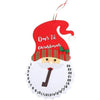 Decoratiune de Craciun Flippy, Advent calendar, numara zilele pana la Craciun, model Mos Craciun, material poliester, 37 x 22 cm, rosu-0