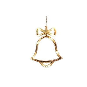 Decoratiune de Craciun Luminoasa in forma de Clopotel 15x18 cm, cu Ventuza, Alb Cald, Flippy-0