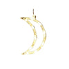 Decoratiune de Craciun Luminoasa in forma de Luna, 18.5x12 cm, cu Ventuza, Alb Cald, Flippy-0