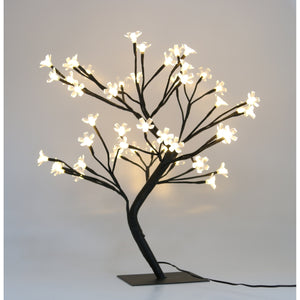 Decoratiune Luminoasa Crenguta cu Baterii 72 LED -uri Flori Alb Cald-0