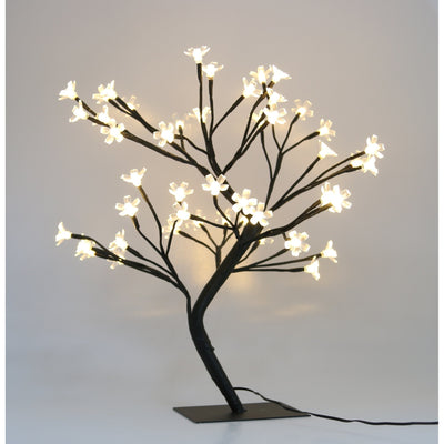 Decoratiune Luminoasa Crenguta cu Baterii 72 LED -uri Flori Alb Cald-0