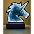 Decoratiune Luminoasa cu Baterii/USB Neon Model Unicorn Alb Rece 20 cm-0