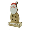 Decoratiune luminoasa, Flippy, Mos Craciun, maro, lungime: 10 cm, latime: 5 cm, inaltime: 19 cm, lemn, interior/exterior-0
