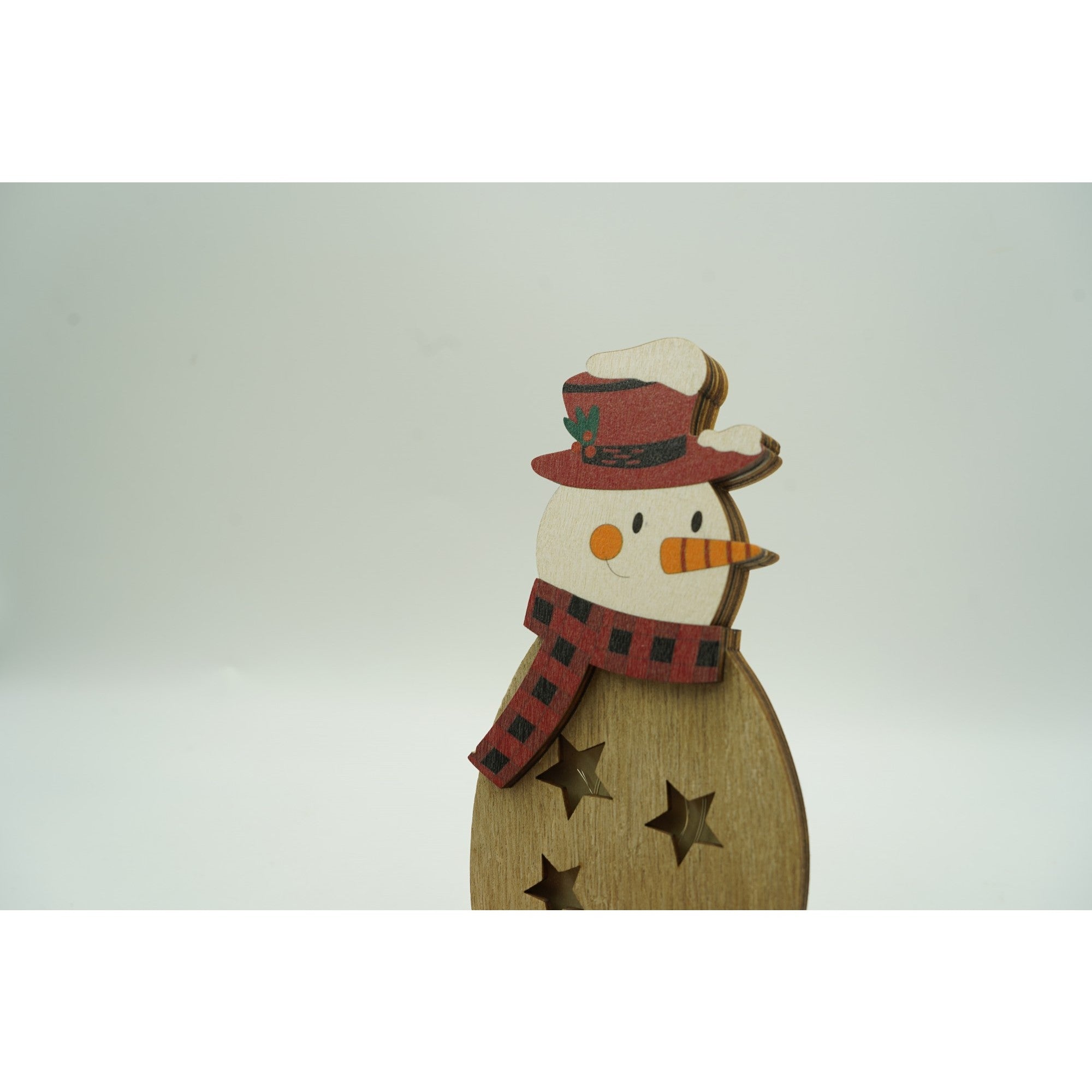 Decoratiune luminoasa, Flippy, Om de zapada, maro, lungime: 10 cm, latime: 5 cm, inaltime: 19 cm, lemn, interior/exterior-2