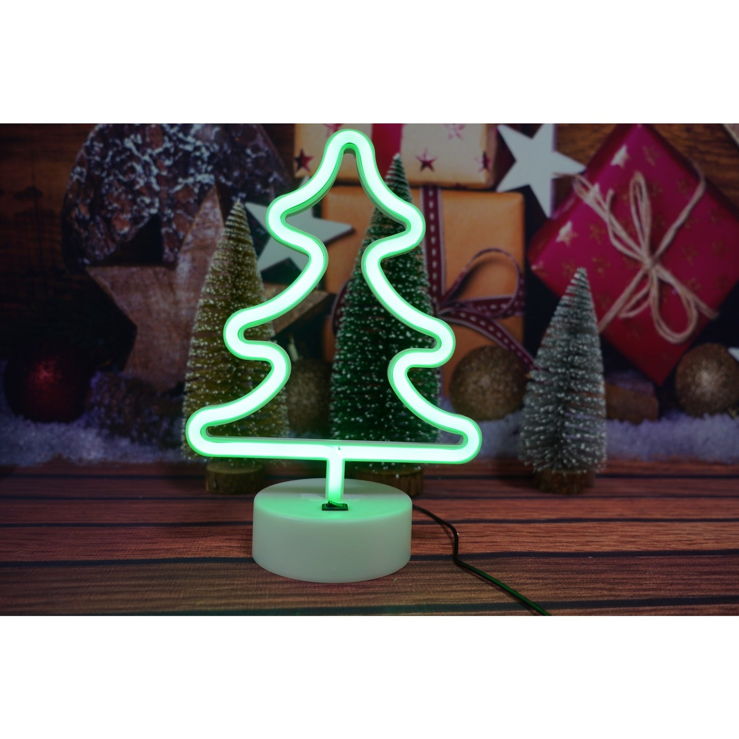Decoratiune luminoasa, Flippy Tip Brad, cu baterii/USB-5