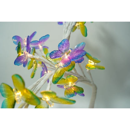 Decoratiune luminoasa, Flippy, Tip copac cu fluturi, cu baterii/USB-4