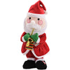 Decoratiune Mos Craciun, Flippy, Animat, care Canta si Danseaza, cu Saxofon, Imbracat Festiv, 25 cm Inaltime, Rosu-0