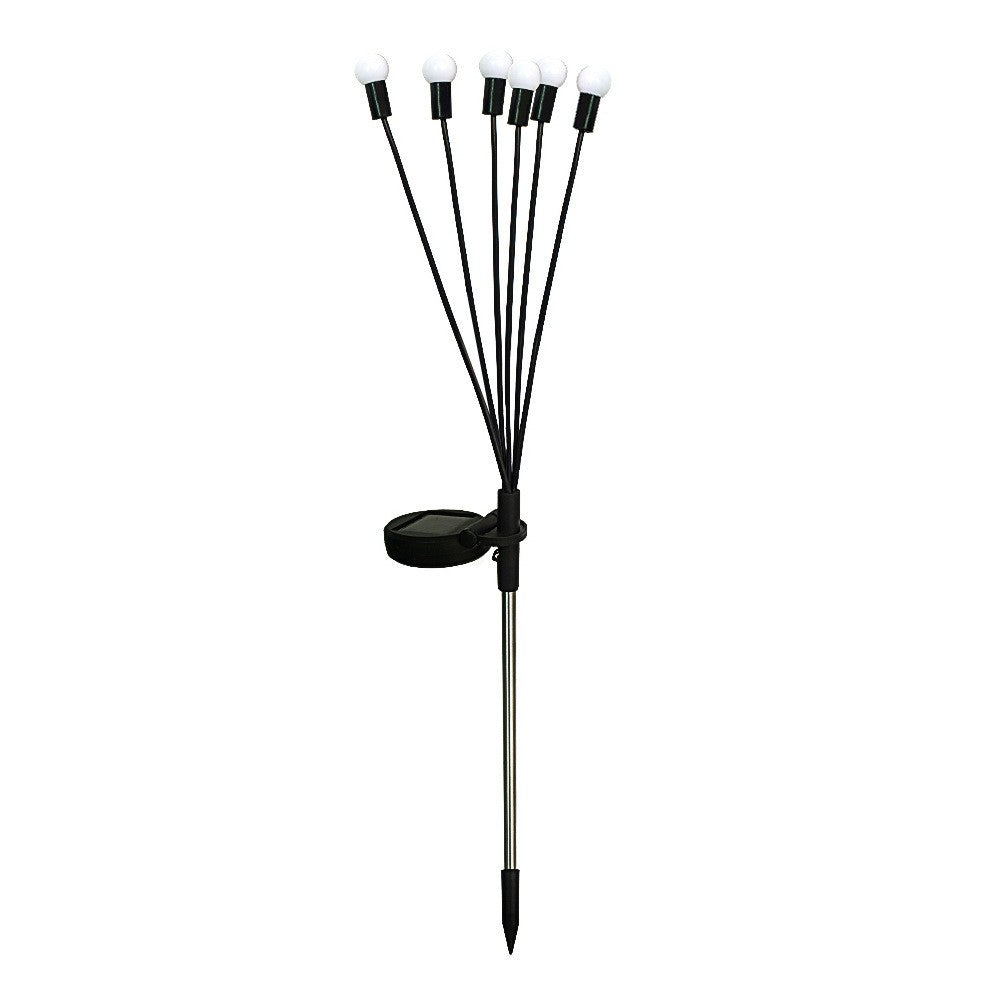 Decoratiune pentru gradina cu incarcare solara, 6 bulbi, alb cald-0