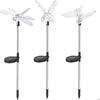 Set 3 Lampi Solare LED tip pasare-fluture-libelula, Inaltime 43 cm, Flippy, Multicolor-0