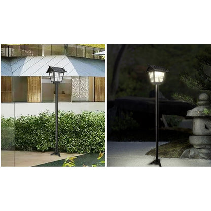 Lampa solara de tip stalp pentru gradina, Flippy, Alb Rece-1