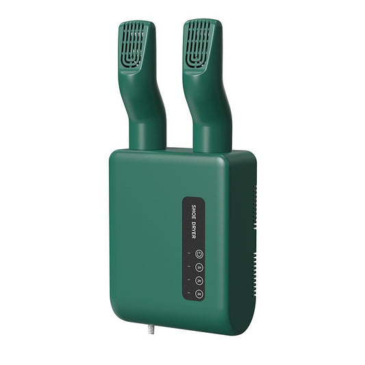 Uscator de Pantofi, Flippy, Functie de Uscare, Dezinfectie, Dezodorizare, Montaj pe Perete fara Perforare, din PVC, Silentios, Timer, Verde-0