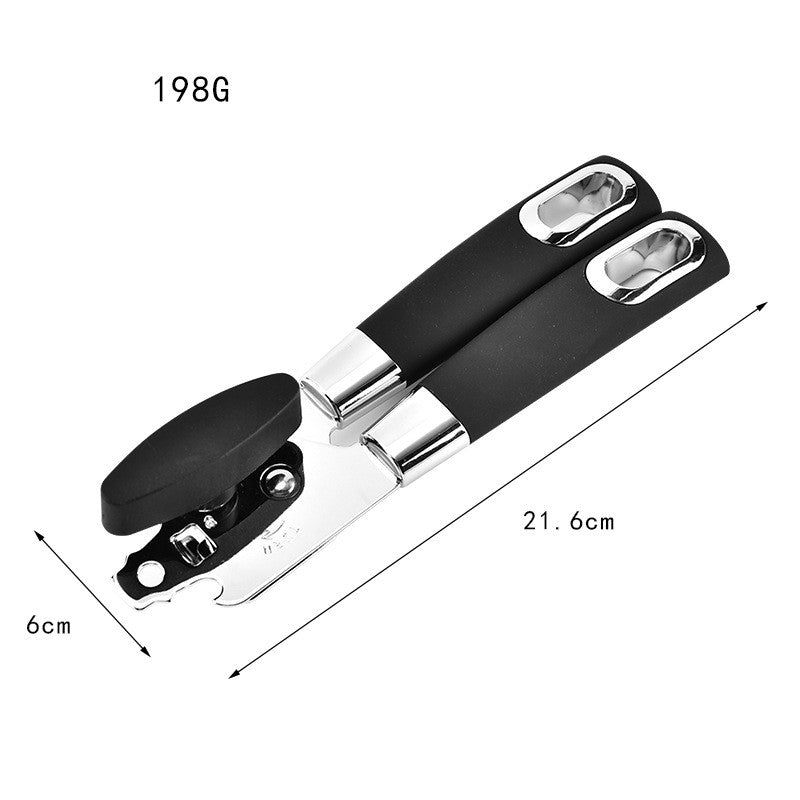 Desfacator de conserve multifunctional Flippy, Otel inoxidabil, Maner antialunecare, ergonomic, rezistent la rugina, usor de utilizat, 21.6 x 6 cm, argintiu-8