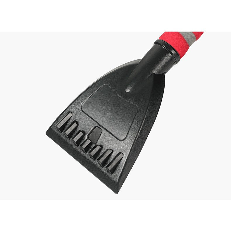 Perie de Zapada cu Racleta pentru Masina, Flippy, Multifunctionala, Rotativa, Demontabila, cu Maner Antiderapant, Aluminiu, Plastic, Fragmentarea Ghetii de pe Parbriz, Solutia pentru Iarna, pentru Dezghetare, 54x10.5x27 cm, Rosie-5