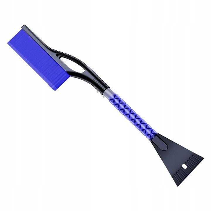 Perie de Zapada cu Racleta pentru Masina, Flippy, Multifunctionala, Demontabila, cu Maner Antiderapant, Aluminiu, Plastic, Fragmentarea Ghetii de pe Parbriz, Solutia pentru Iarna, pentru Dezghetare, 68x24x11.1 cm, Albastru-6