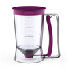 Dispenser de aluat pentru prajituri Flippy, Batter Dispenser, din plastic, maner cu arc, 900 ml, usor de manipulat si utilizat, Mov-0