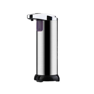 Dispenser pentru Sapun Lichid/Dezinfectant, Flippy, cu Senzor Infrarosu de Miscare, din Otel Inoxidabil, 250 ml, 19 x 11 cm, Gri-0
