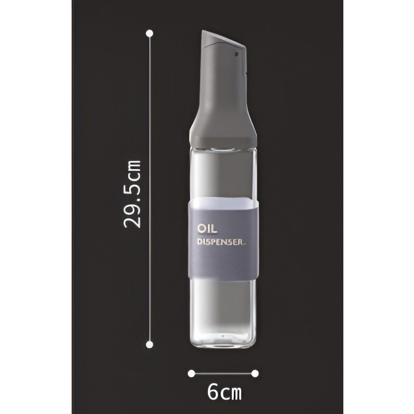 Dispenser pentru Ulei, Flippy, Deschidere si Inchidere Automata a Rezervorul, cu Inductie Gravitationala, 500 ml, 29.5x6x6 cm, Gri-10