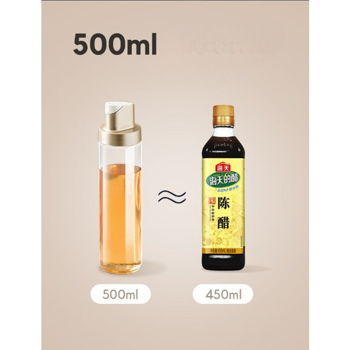 Dispenser pentru Ulei, Flippy, Deschidere si Inchidere Automata a Rezervorul, cu Inductie Gravitationala, 500 ml, 26.1x6.2x6.2cm, Gri-4
