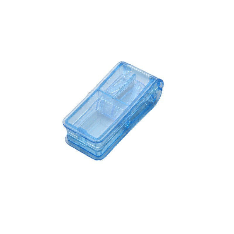 Dispozitiv pentru taiat sau sfaramat medicamente Flippy, material non-toxic, portabil, albastru-1
