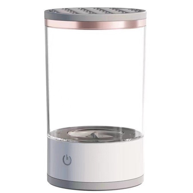 Dispozitiv Portabil de Curatare a Pensulelor de Machiaj, Flippy, Potrivit pentru Pensule de Diferite Dimensiuni, 5V, 7000RPM, Vibratii Sonice, USB, Alb/Transparent, 9x9x16 cm-0