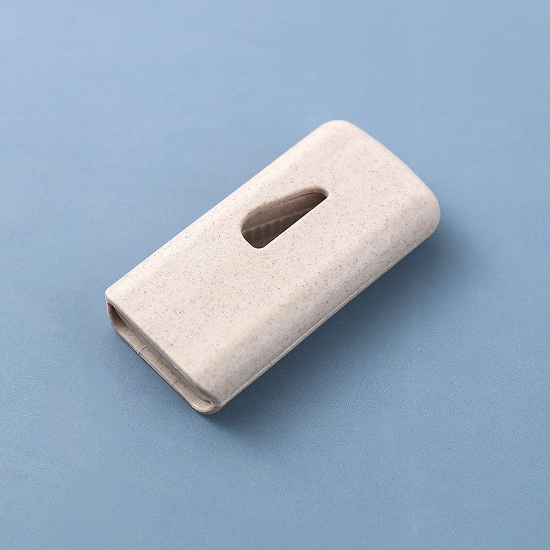 Dispozitiv taiere si depozitare medicamente, Flippy, Bej, Plastic, 8 x 4 x 1.8 cm-1