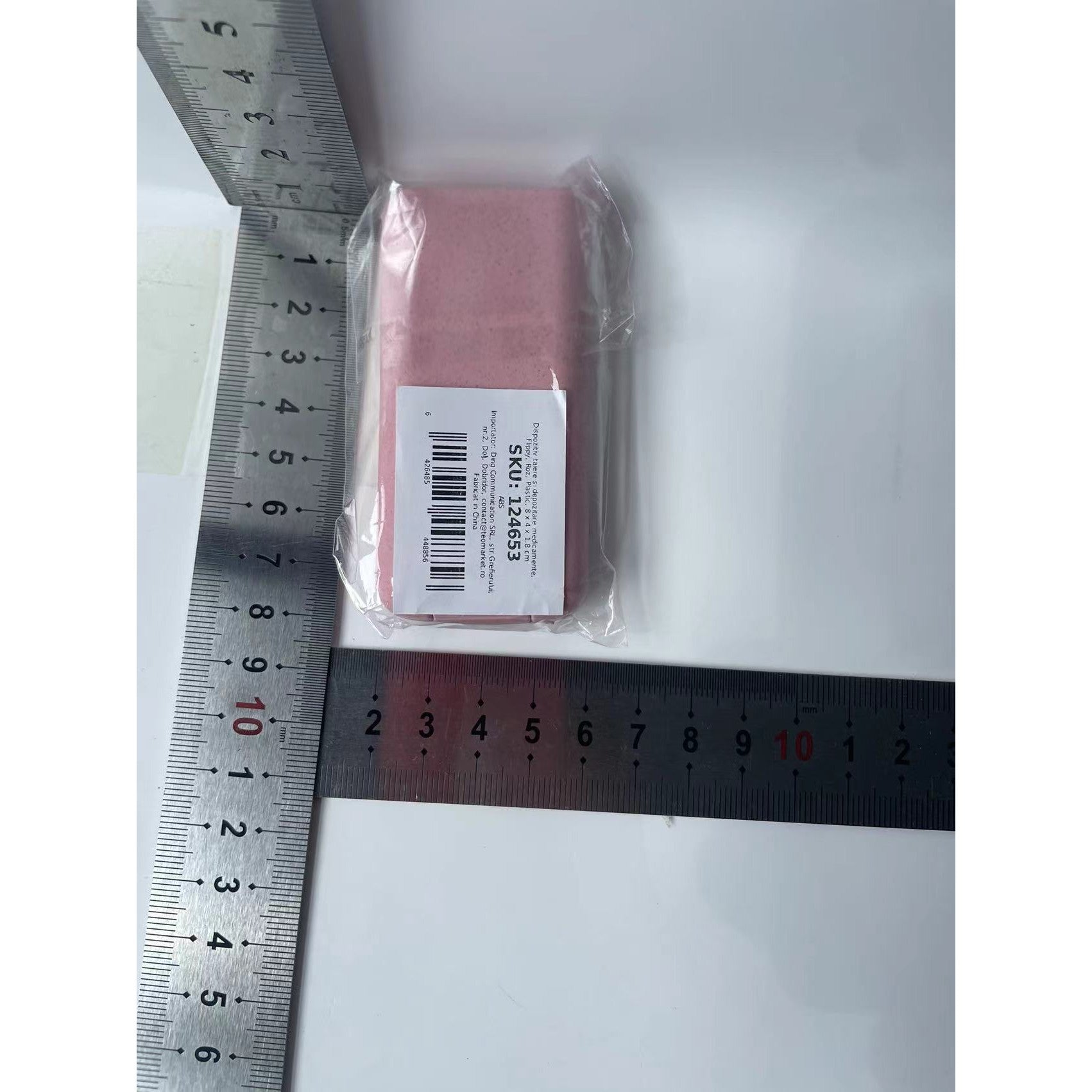 Dispozitiv taiere si depozitare medicamente, Flippy, Roz, Plastic, 8 x 4 x 1.8 cm-8