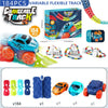 Jucarie de Constructie RollerCoaster, Flippy, 184 de Piese, 44.5x36x7 cm, cu Masini, Multicolor-0