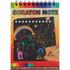 Caiet cu fise razuibile Flippy, DIY Magic Scratch, 12 File, Curcubeu, Creion din Lemn, Cartonase negre, 14 x 10 cm, galben-0
