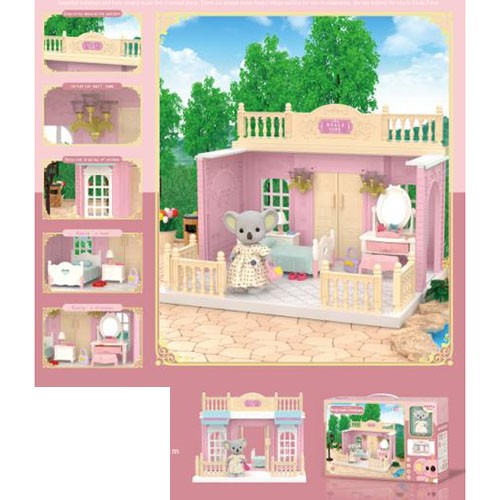 Set dormitor pentru papusi cu mobilier si figurina, Flippy-1