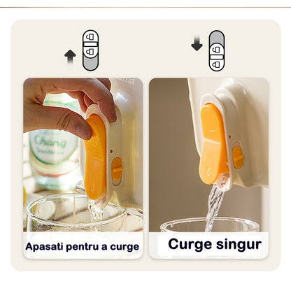 Dozator portabil pentru bauturi Flippy, 3.5 litri, capac etans, duza deschidere/inchidere, recipent din plastic, gradat, filtru, maner, 29.7 x 14.1 x 14.4 cm, pentru diverse bauturi, alb-6