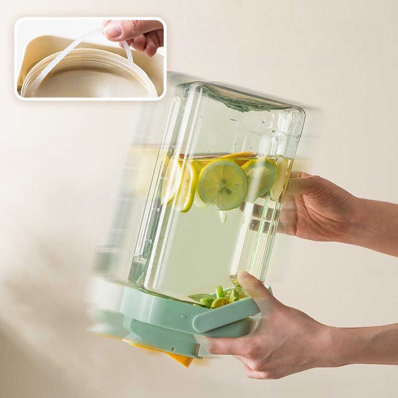 Dozator portabil pentru bauturi Flippy, 3.5 litri, capac etans, duza deschidere/inchidere, recipent din plastic, gradat, filtru, maner, pentru diverse bauturi, 29.7 x 14.1 x 14.4 cm, verde-7