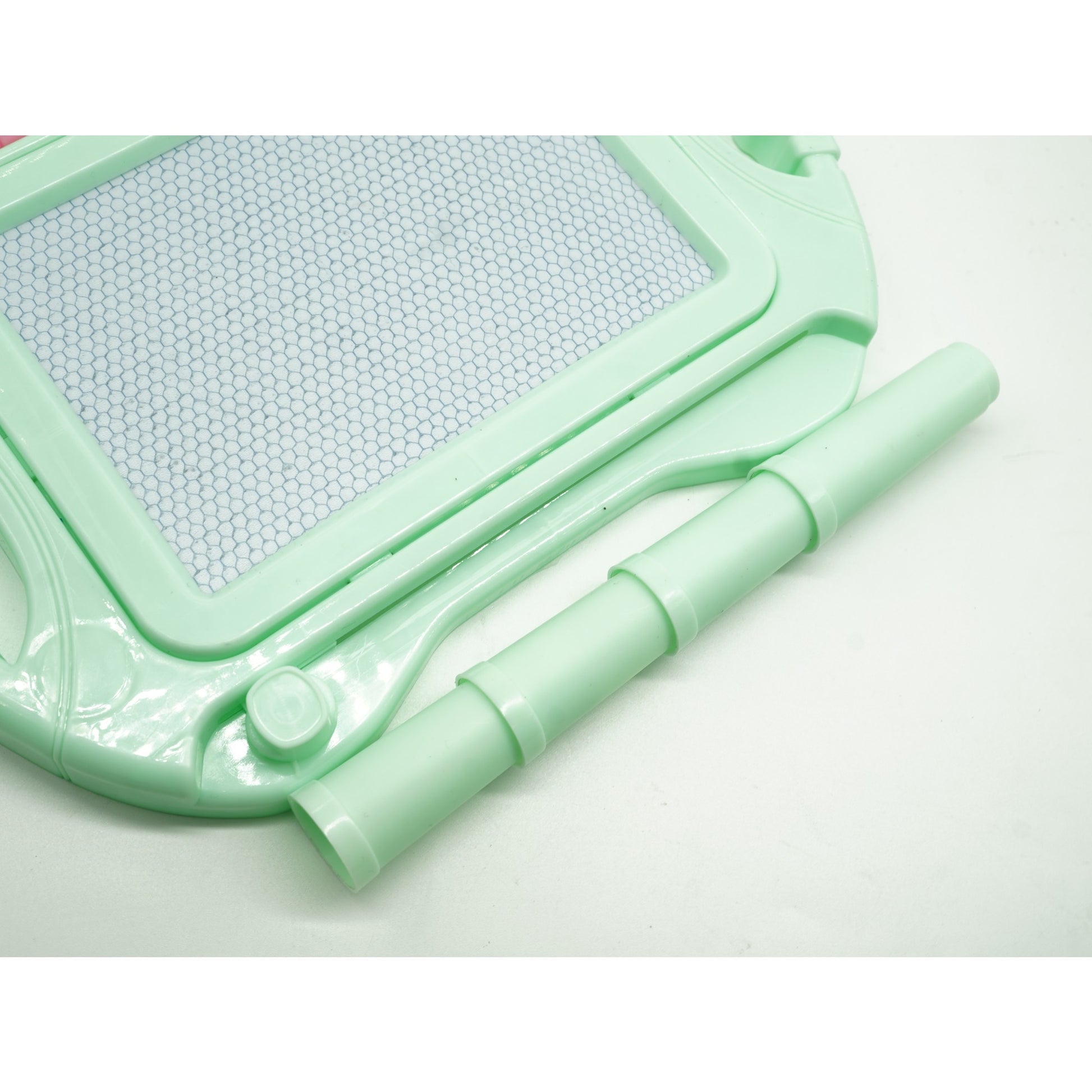Tabla Magnetica pentru desen Flippy, Pix, forma dreptunghi, dimensiuni 23x17 cm, Dezvolta Creativitatea, cu picioare suport, Verde-1