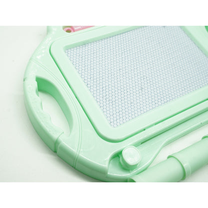 Tabla Magnetica pentru desen Flippy, Pix, forma dreptunghi, dimensiuni 23x17 cm, Dezvolta Creativitatea, cu picioare suport, Verde-2