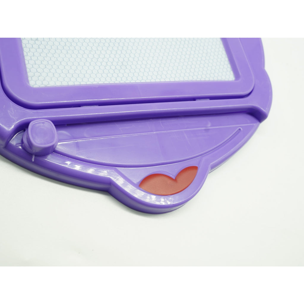 Tabla Magnetica pentru desen Flippy, Pix, forma Soricel, dimensiuni 23x26.5 cm, Dezvolta Creativitatea, Mov-1