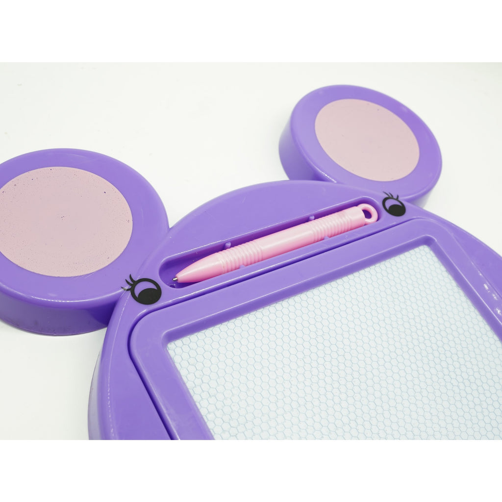 Tabla Magnetica pentru desen Flippy, Pix, forma Soricel, dimensiuni 23x26.5 cm, Dezvolta Creativitatea, Mov-2