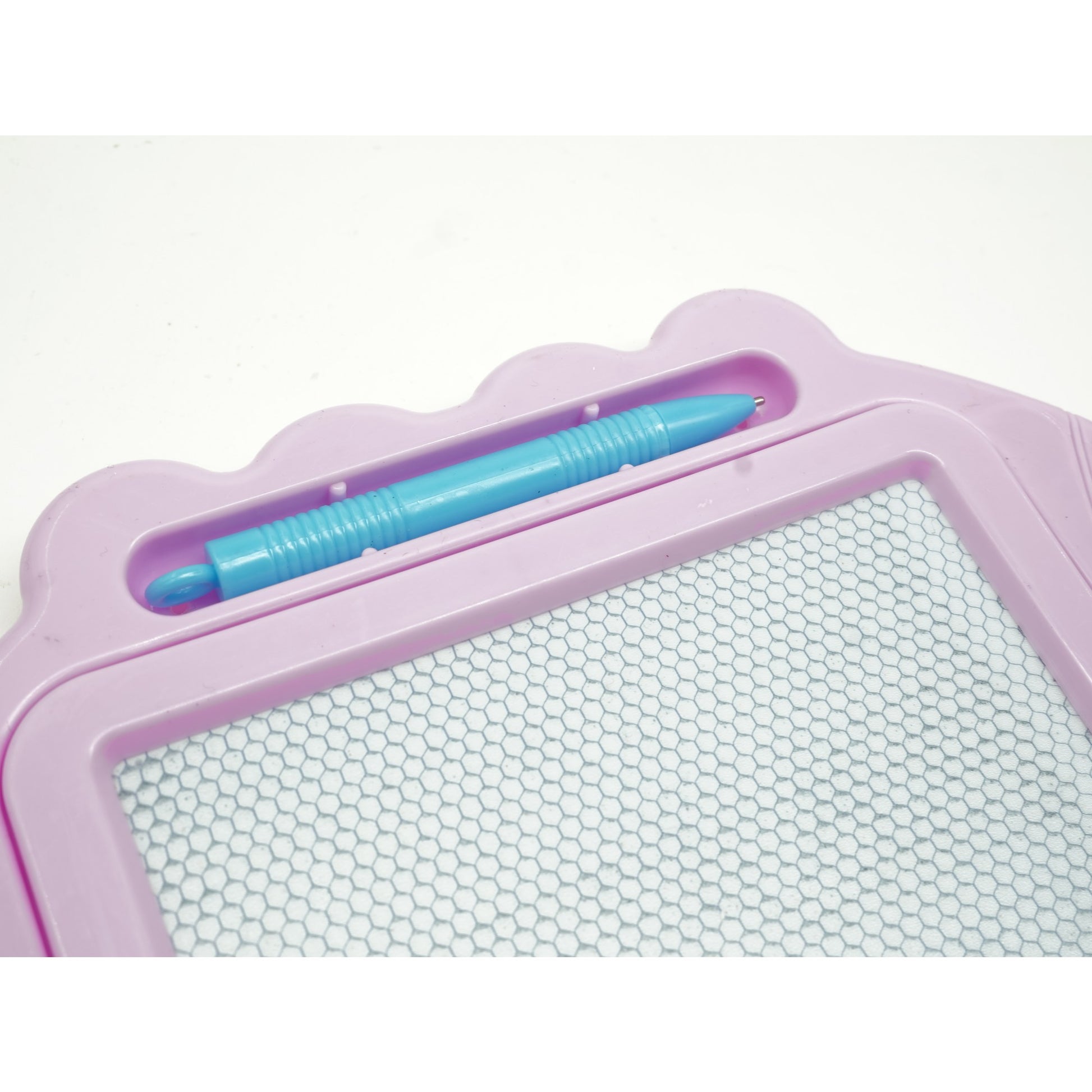 Tabla Magnetica pentru desen Flippy, Pix, forma dreptunghi, dimensiuni 23x17 cm, Dezvolta Creativitatea, cu picioare suport, Roz Pal-3
