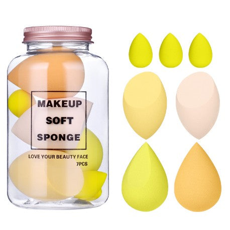 Set Buretei Machiaj, Flippy, Premium, 7 bucati, galben-0