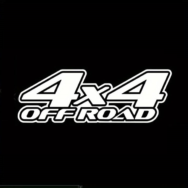 Sticker autoadeziv pentru vehicule Off Road, model "4x4 Off Road", dimensiune 29 x 11 cm, culoare Alba-2