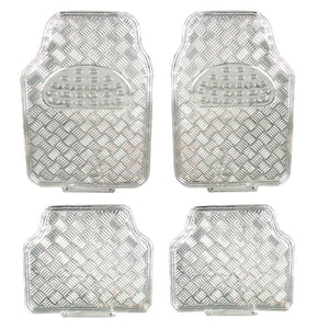 Covorase Auto Universale, model Diamond, culoare Crom Argintiu-0
