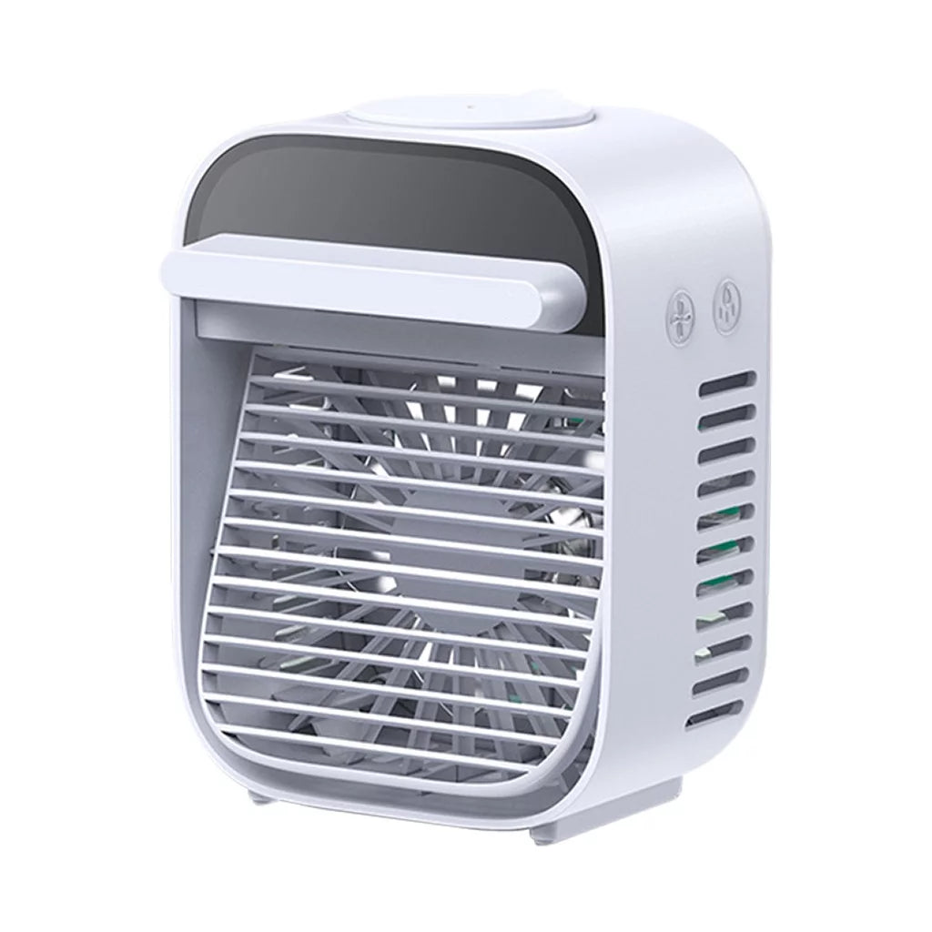 AC Cooler auto Ventilator portabil Arctic Air/ Răcitor de aer, 3 trepte viteză, 10W, Umidificare, alb-albastru