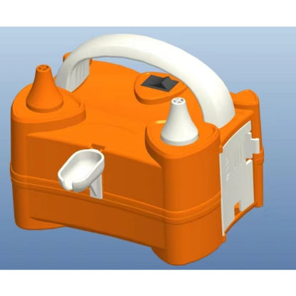 Pompa Electrica de Umflat Baloane, Flippy, cu Doua Iesiri, 220V, Putere 400W, Accesorii petrecere, Portocaliu-0