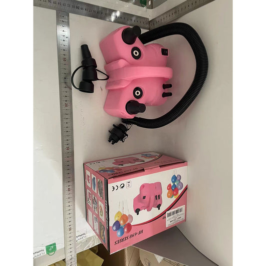 Pompa Electrica de Umflat Baloane, Flippy, cu Doua Iesiri, Accesorii Incluse, 220V, Putere 600W, Accesorii petrecere, Roz-1