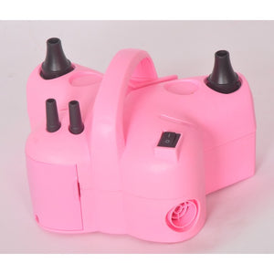 Pompa Electrica de Umflat Baloane, Flippy, cu Doua Iesiri, 220V, Putere 600W, Accesorii petrecere, Roz-0