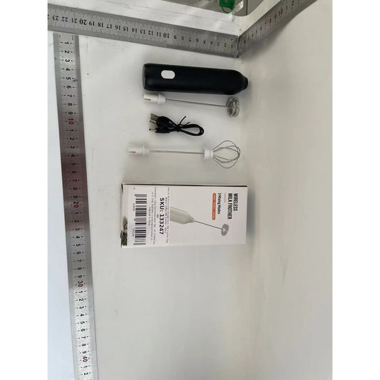 Mixer Spuma Lapte, Flippy, Electric cu Incarcare USB, Bauturi Calde/Reci, Maner Izolat Termic, Otel Inoxidabil, pentru Latte, Ciocolata Calda, Cappuccino, Frappe, Usor de Folosit, 2 Accesorii, Negru-1